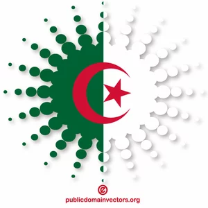 Argelina bandera semitono pegatina