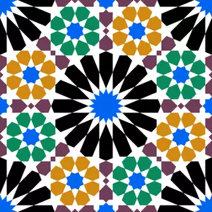Alhambra-Fliese-Vektor-Bild