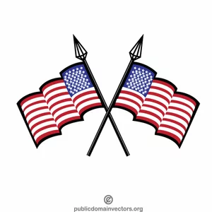 Amerikanische Flaggen