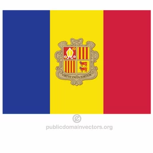 Vector bandera de Andorra