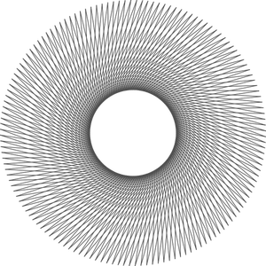 Vector afbeelding van geometrische aureo tekening