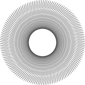 Vector image of geometrical aureo drawing