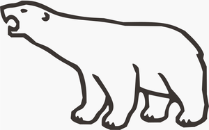 Polar bear vector art