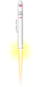 Антарес орбитальные ракеты векторное изображение