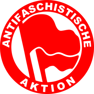 Antifaschistische Aktion-Zeichen-Vektor-Bild