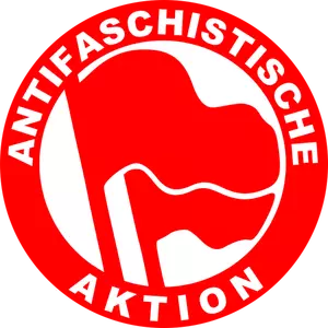 Acción Antifascista signo vector de la imagen