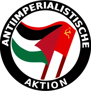 Klipart anti-imperialistické akce barva loga