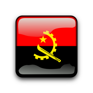 Pulsante bandiera Angola