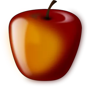 Vectorillustratie van een glanzende apple