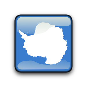 Botón de la Antártida vector bandera