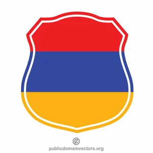 La cresta de la bandera armenia