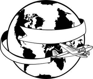 Planet Earth Clipart Black White Public Domain Vectors