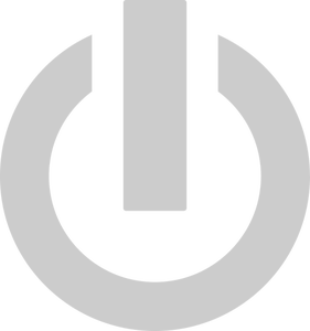 Grey power button icon