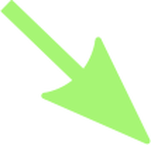Vector illustration of arrow green color with light opacity
