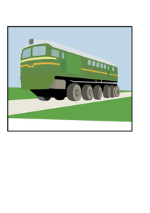 Vector de la imagen del tren contenedor VL-85