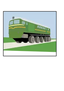 Vector image of VL-85 container train