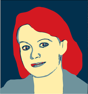 Vector miniaturi de femeie cu părul roşu