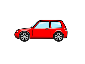 A hatchback car vector illustration