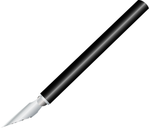 Vector clip art of x-acto style knife