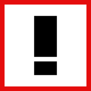 Rosso avviso immagine vettoriale di icona di avviso
