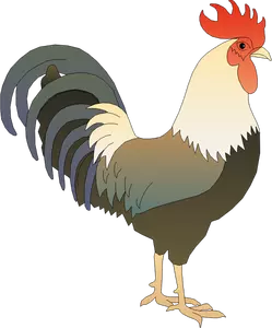 ilustração de clipart colorida de desenho de frango 7528056 Vetor