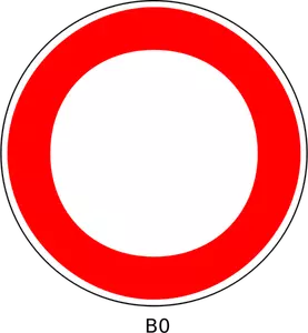 Image vectorielle du signe d'ordre blanktraffic