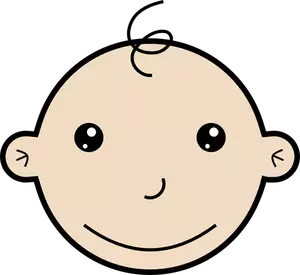 Grafica vettoriale bambino sorridente