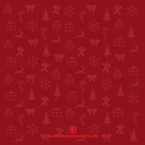 Red background with Christmas pattern