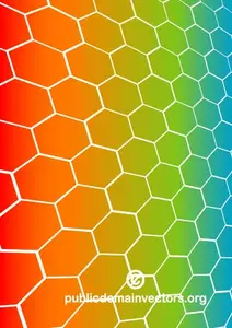 Färgglada mönster med hexagoner