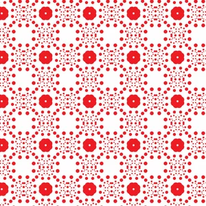 Røde prikker mønster