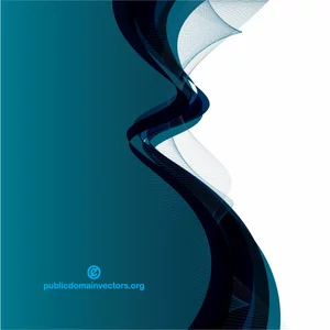 Abstract background blue wavy shape