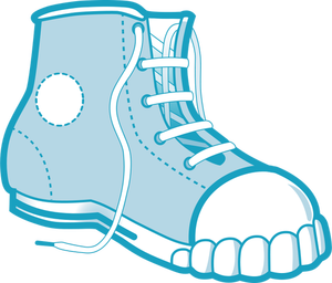 Vector image of a Converse boot