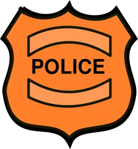Police badge vector drawing