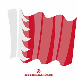 Viftende flagg av Bahrain