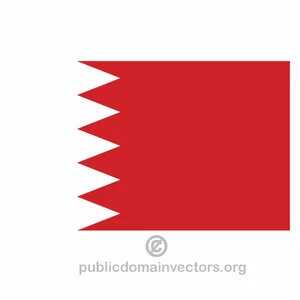 Bahrain vektor flagga