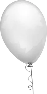 Grafica vectoriala de balon galben palid pe un şir de decorat