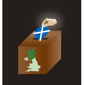 Immagine vettoriale voto di indipendenza scozzese