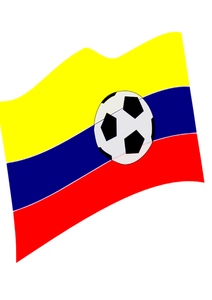 Vektorbild av modifierade flagga Colombia
