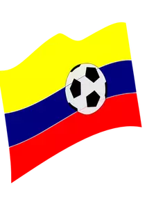 Vector de la imagen modificada bandera de Colombia