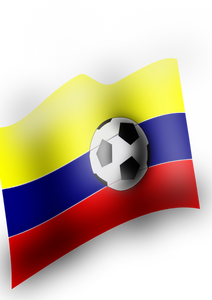 Kolumbijská vlajka Vektor Klipart