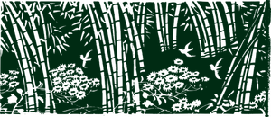 Bambus-Wald-Farbe zeichnen