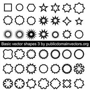 Les formes vectorielles de base pack 3