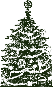 Retro albero di Natale