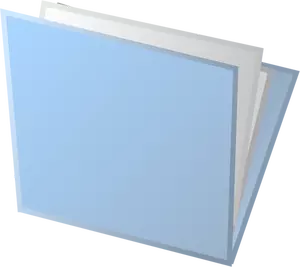 Niebieski wektor rysunek plastikowe folderu z dokumentów