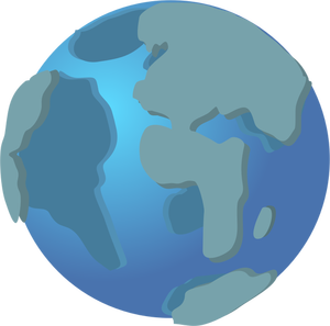 Globus ikona Vektor Klipart