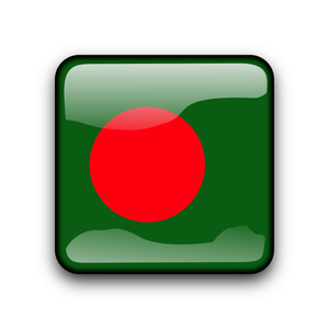 Bangladesh flagg-knappen