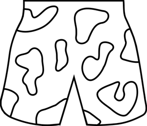 Beach shorts vector image