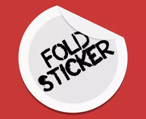 Fold sticker