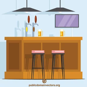 Beer bar interior