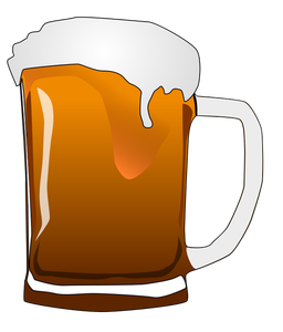 Vector afbeelding van bier mok